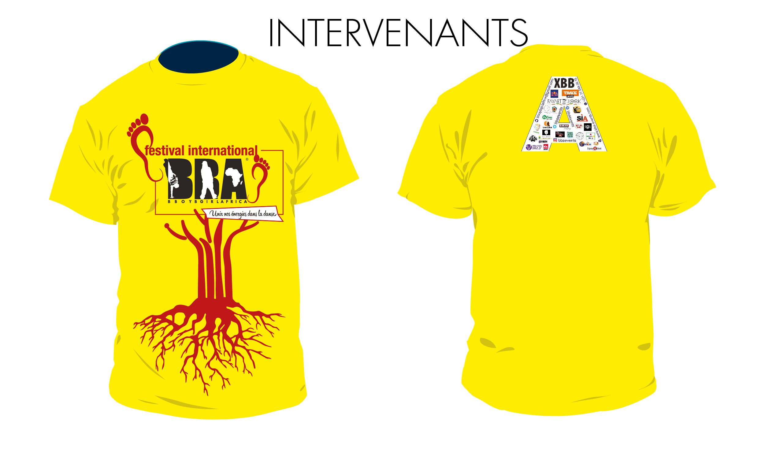 3-Tshirt jaune - Intervenants FIBBA