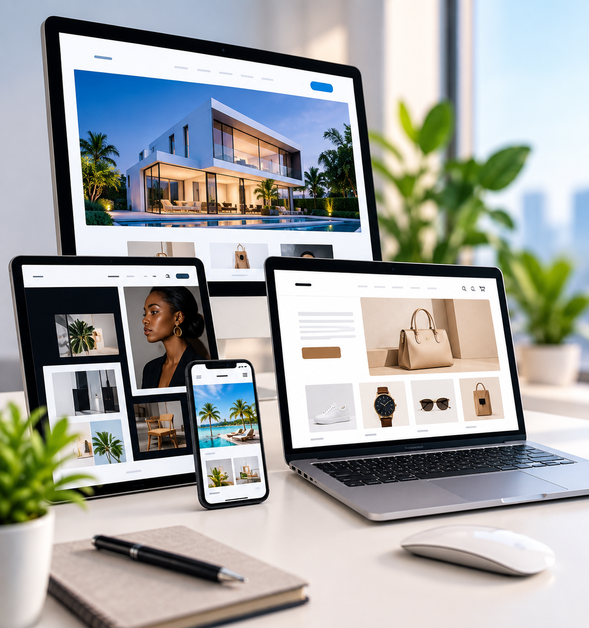 Création et refonte de sites web adaptés à différents projets